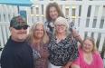 Another friends photo with Mercury Agenda singer Doug: Mike, Kim, Lori, Jen & Brenda; back, Doug.